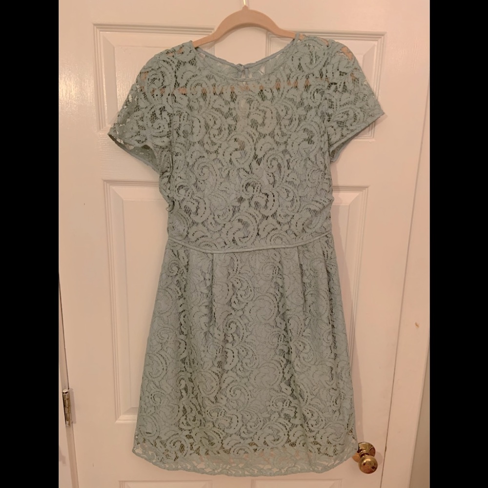 JCREW lace overlay dress